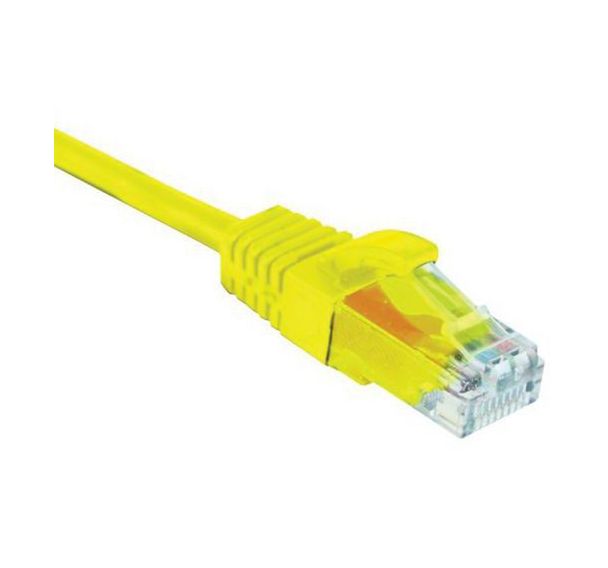 Cordon RJ45 catégorie 5e U/UTP snagless jaune - 10 m