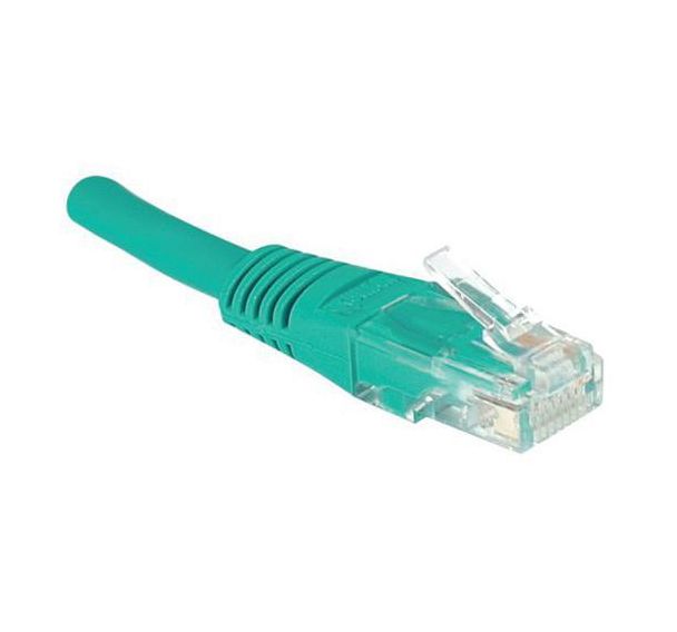 Cordon RJ45 catégorie 5e U/UTP vert - 0,5 m