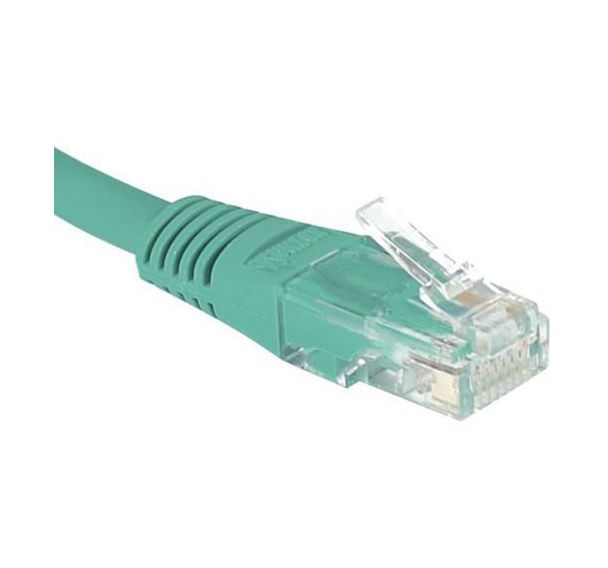 Cordon RJ45 catégorie 5e U/UTP vert - 0,15 m