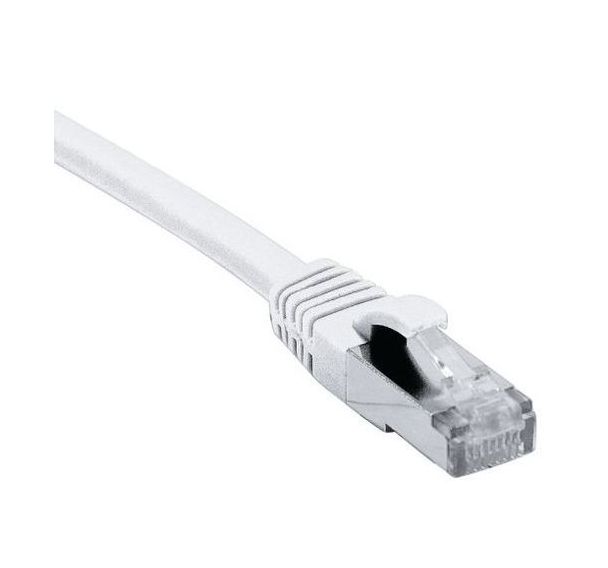 Cordon RJ45 catégorie 6A F/UTP LSOH snagless blanc - 0,3 m