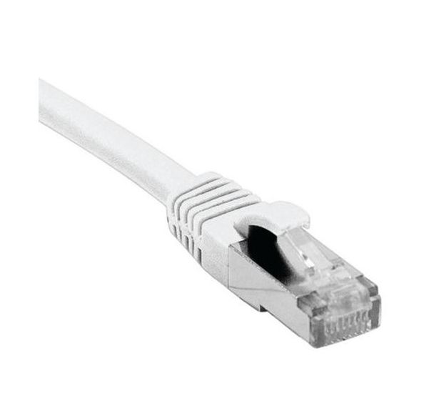 Cordon RJ45 catégorie 6A F/UTP LSOH snagless blanc - 0,15 m