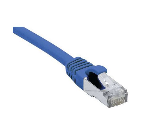 Cordon RJ45 catégorie 6A F/UTP LSOH snagless bleu - 1,5 m