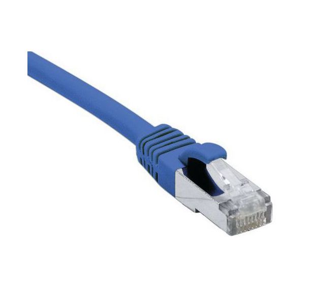 Cordon RJ45 catégorie 6A F/UTP LSOH snagless bleu - 10 m