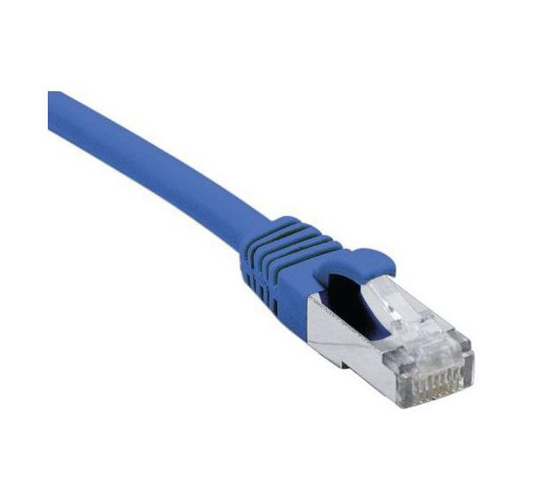 Cordon RJ45 catégorie 6A F/UTP LSOH snagless bleu - 25 m
