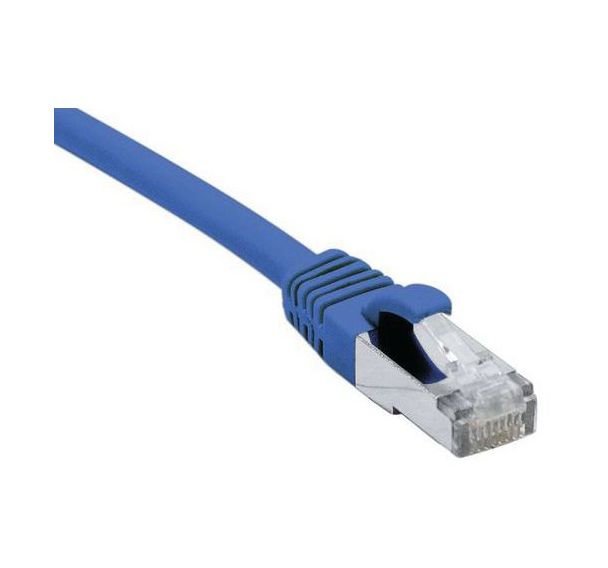 Cordon RJ45 catégorie 6A F/UTP LSOH snagless bleu - 2 m