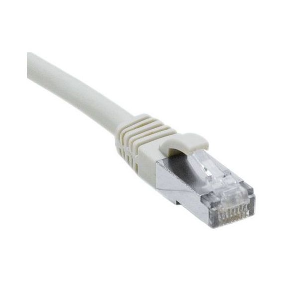 Cordon RJ45 catégorie 6A F/UTP LSOH snagless gris - 1,5 m