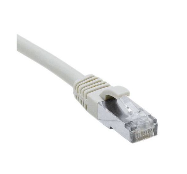 Cordon RJ45 catégorie 6A F/UTP LSOH snagless gris - 1 m