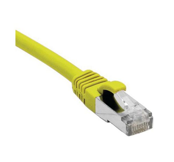 Cordon RJ45 catégorie 6A F/UTP LSOH snagless jaune - 0,15 m