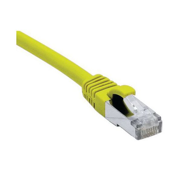 Cordon RJ45 catégorie 6A F/UTP LSOH snagless jaune - 0,3 m