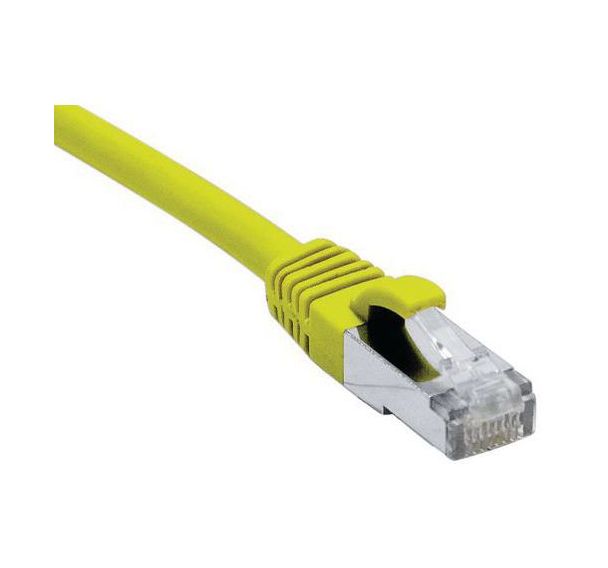 Cordon RJ45 catégorie 6A F/UTP LSOH snagless jaune - 10 m