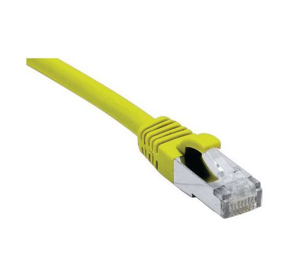 Cordon RJ45 catégorie 6A F/UTP LSOH snagless jaune - 1,5 m