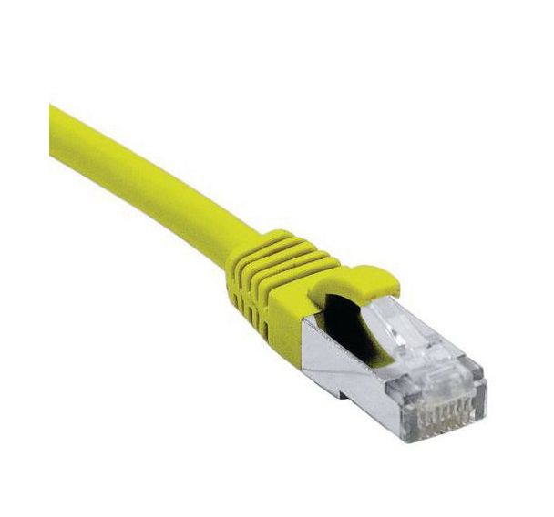 Cordon RJ45 catégorie 6A F/UTP LSOH snagless jaune - 7,5 m