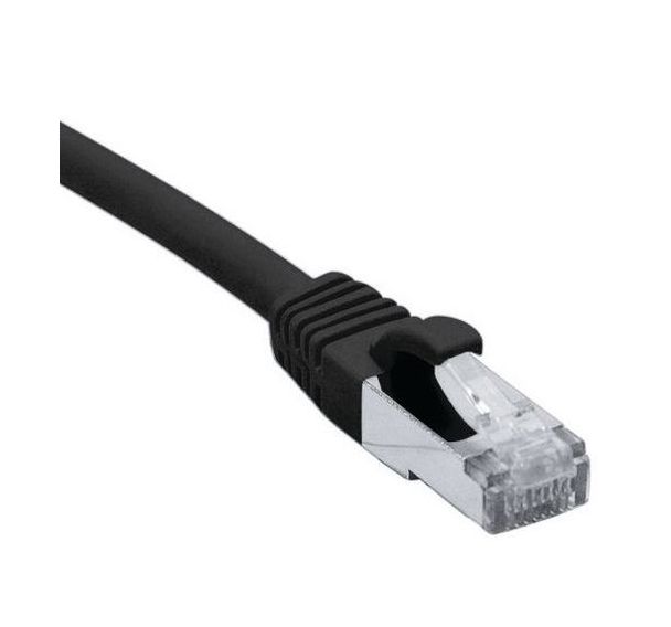 Cordon RJ45 catégorie 6A F/UTP LSOH snagless noir - 7,5 m