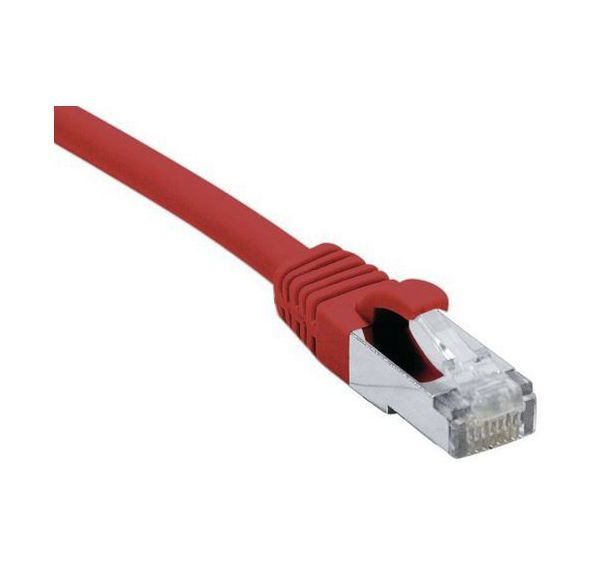 Cordon RJ45 catégorie 6A F/UTP LSOH snagless rouge - 1,5 m