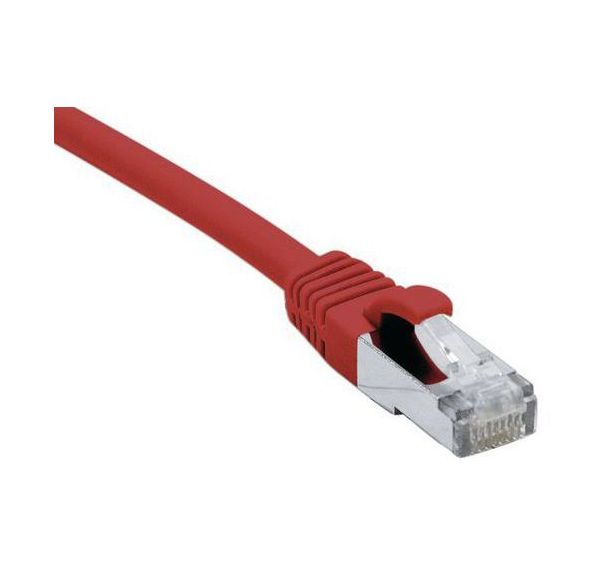 Cordon RJ45 catégorie 6A F/UTP LSOH snagless rouge - 20 m