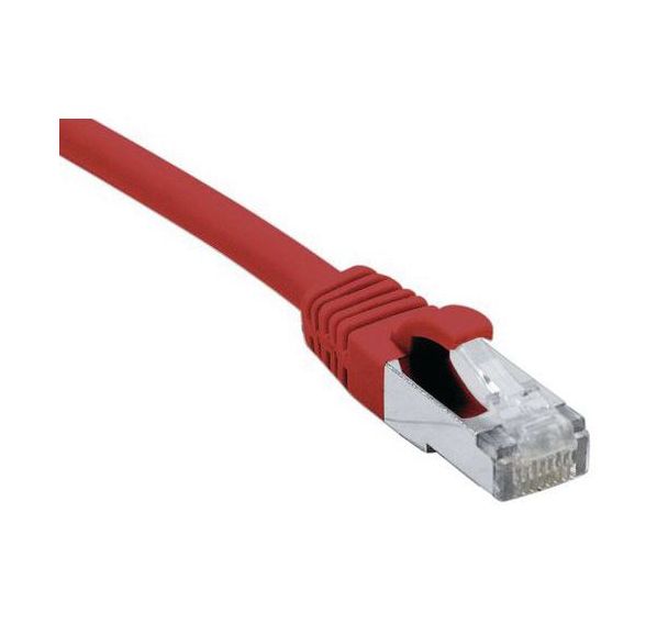 Cordon RJ45 catégorie 6A F/UTP LSOH snagless rouge - 5 m