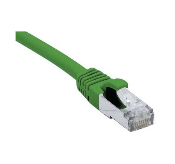 Cordon RJ45 catégorie 6A F/UTP LSOH snagless vert - 1,5 m