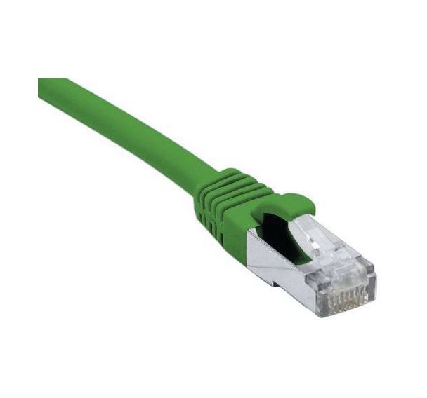 Cordon RJ45 catégorie 6A F/UTP LSOH snagless vert - 10 m