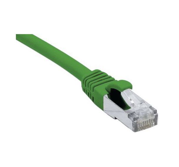 Cordon RJ45 catégorie 6A F/UTP LSOH snagless vert - 15 m