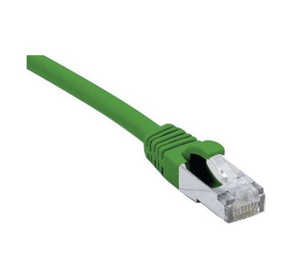 Cordon RJ45 catégorie 6A F/UTP LSOH snagless vert - 25 m