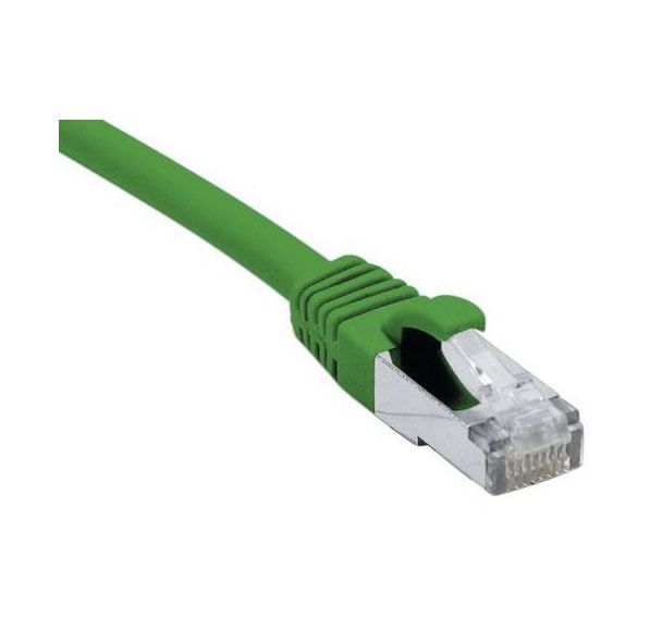 Cordon RJ45 catégorie 6A F/UTP LSOH snagless vert - 2 m
