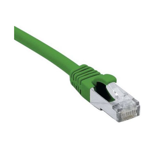 Cordon RJ45 catégorie 6A F/UTP LSOH snagless vert - 3 m