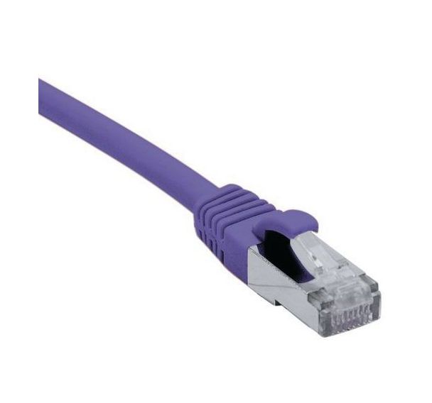Cordon RJ45 catégorie 6A F/UTP LSOH snagless violet - 2 m