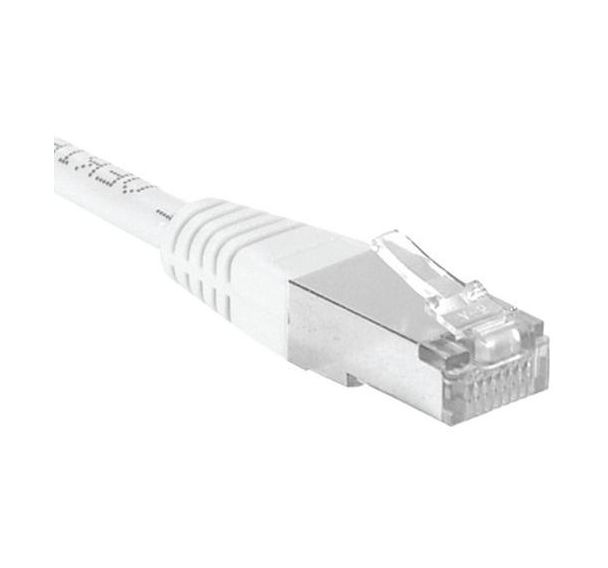 Cordon RJ45 catégorie 6A F/UTP blanc - 15 m