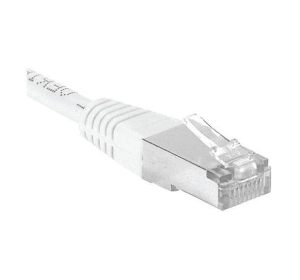 Cordon RJ45 catégorie 6A F/UTP blanc - 2 m