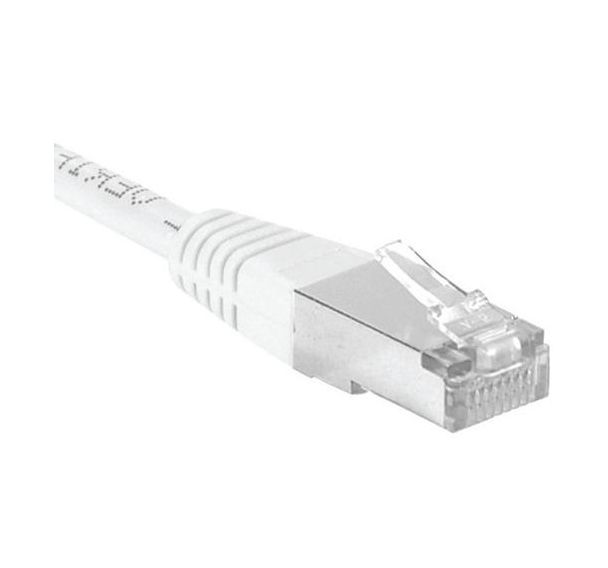 Cordon RJ45 catégorie 6A F/UTP blanc - 5 m