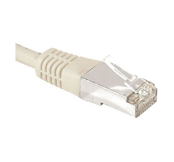 Cordon RJ45 catégorie 6A F/UTP gris - 10 m