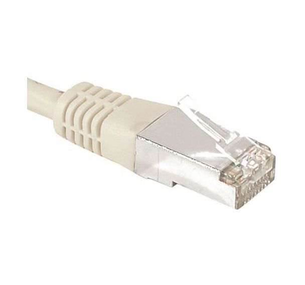 Cordon RJ45 catégorie 6A F/UTP gris - 15 m