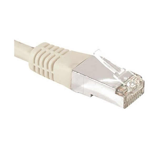 Cordon RJ45 catégorie 6A F/UTP gris - 7,5 m