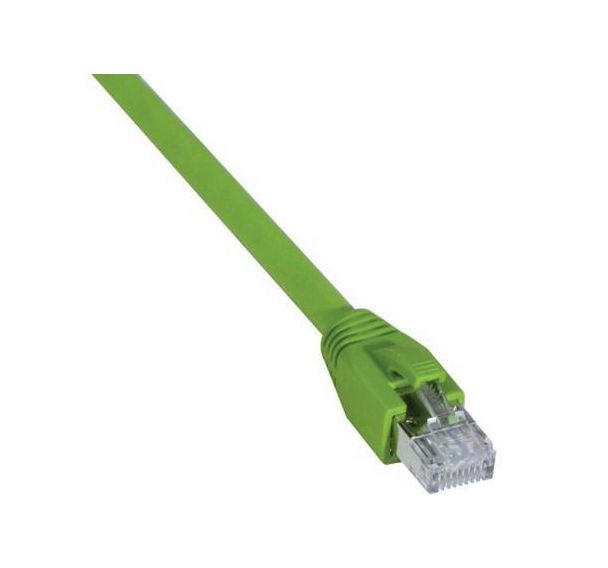 Cordon RJ45 catégorie 6A S/FTP LSOH PUR snagless vert - 3 m