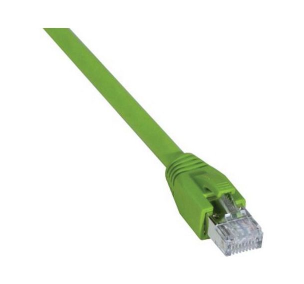 Cordon RJ45 catégorie 6A S/FTP LSOH PUR snagless vert - 5 m