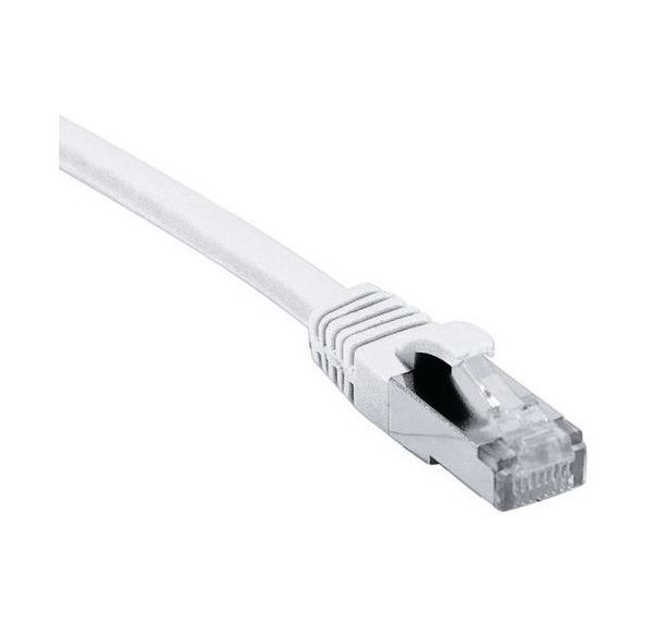 Cordon RJ45 catégorie 6A S/FTP LSOH snagless blanc - 10 m
