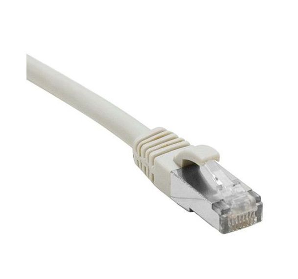 Cordon RJ45 catégorie 6A S/FTP LSOH snagless gris - 0,15 m