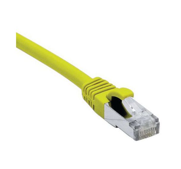 Cordon RJ45 catégorie 6A S/FTP LSOH snagless jaune - 10 m