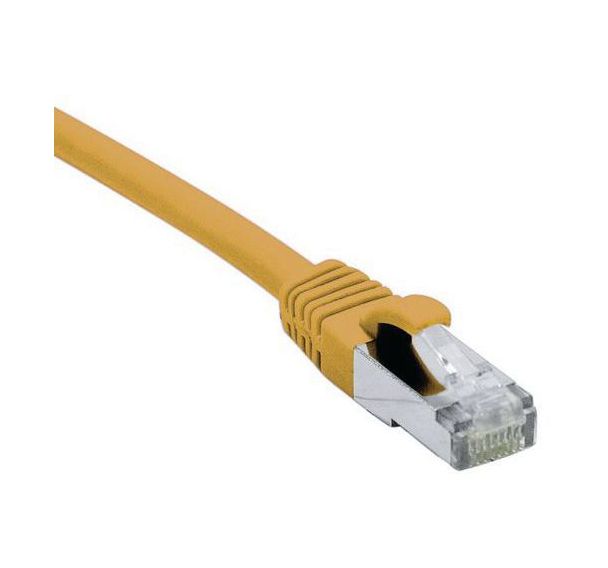 Cordon RJ45 catégorie 6A S/FTP LSOH snagless orange - 1,5 m
