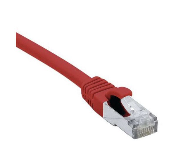 Cordon RJ45 catégorie 6A S/FTP LSOH snagless rouge - 20 m