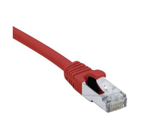 Cordon RJ45 catégorie 6A S/FTP LSOH snagless rouge - 5 m
