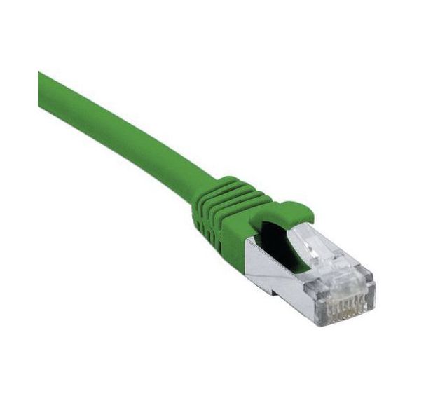 Cordon RJ45 catégorie 6A S/FTP LSOH snagless vert - 20 m