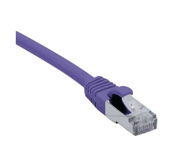 Cordon RJ45 catégorie 6A S/FTP LSOH snagless violet - 25 m
