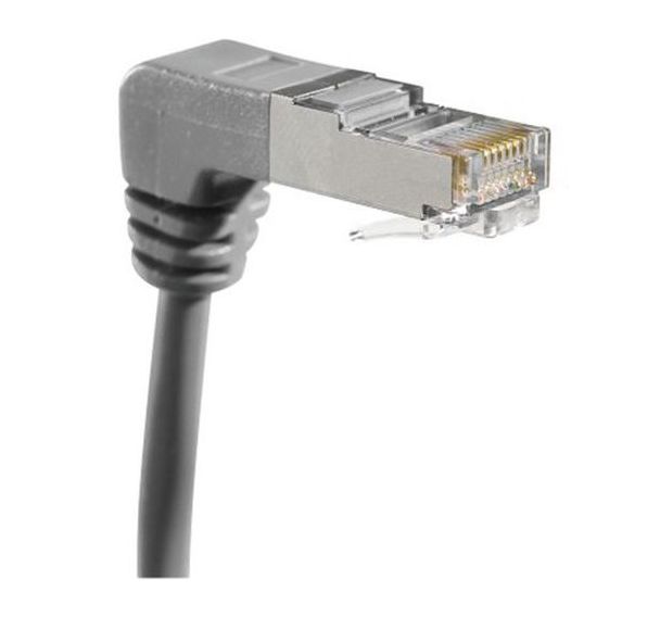 Cordon RJ45 catégorie 6A S/FTP POE gris - 2 m