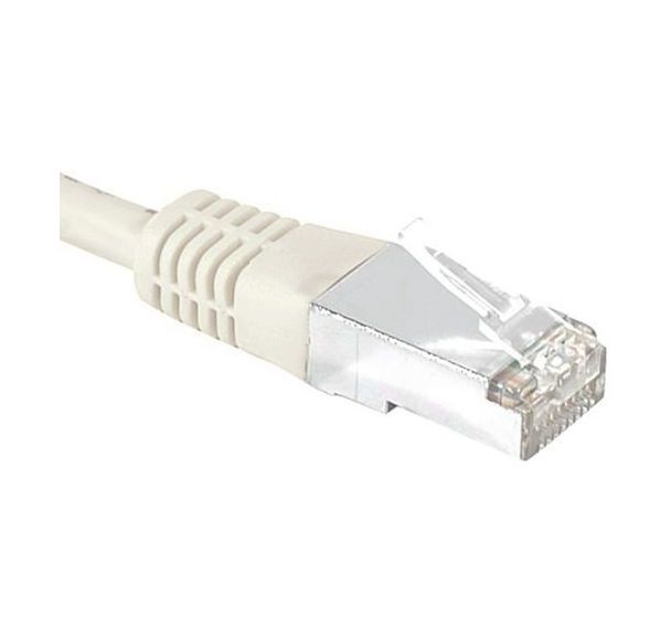 Cordon RJ45 catégorie 6A S/FTP gris - 15 m