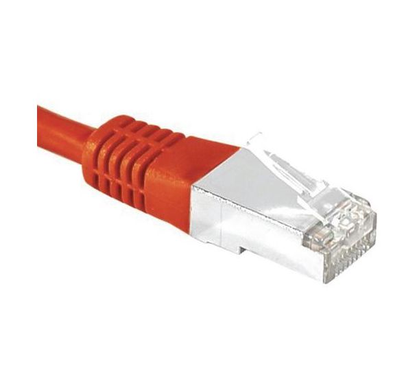 Cordon RJ45 catégorie 6A S/FTP rouge - 3 m