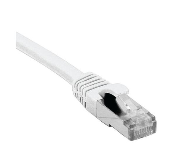 Cordon RJ45 catégorie 6 F/UTP LSOH snagless blanc - 0,3 m