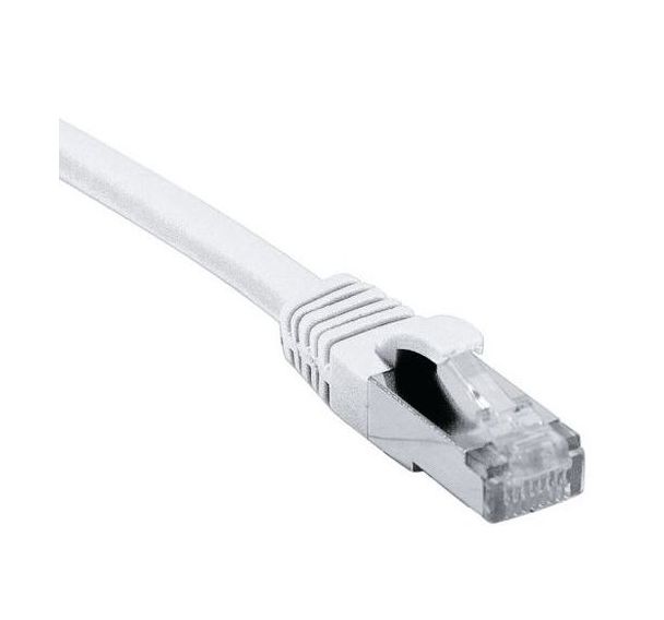 Cordon RJ45 catégorie 6 F/UTP LSOH snagless blanc - 3 m