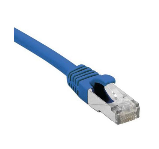 Cordon RJ45 catégorie 6 F/UTP LSOH snagless bleu - 0,3 m