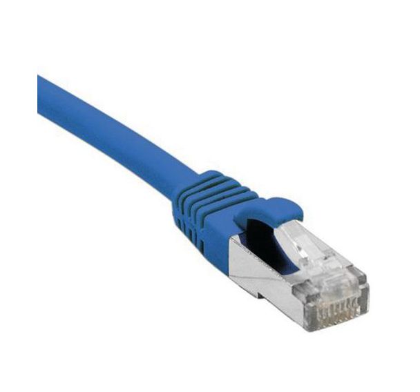 Cordon RJ45 catégorie 6 F/UTP LSOH snagless bleu - 3 m